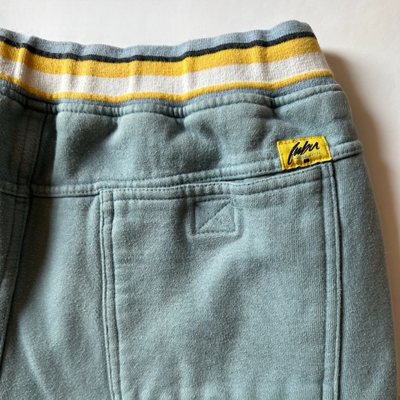 Y2K FUBU Baby Blue Yellow Embroidered Sweatpants | - Picture 2 of 7